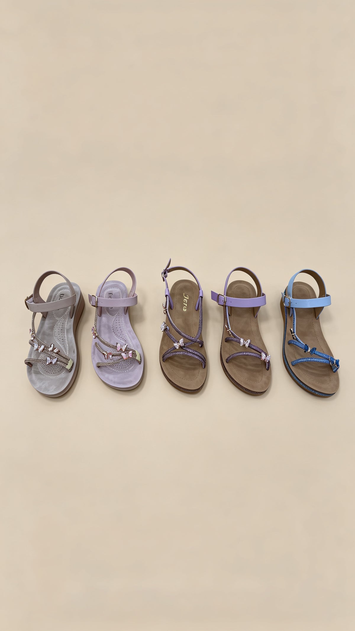 Pastel Butterfly & Dragonfly Sandals — 5 Styles