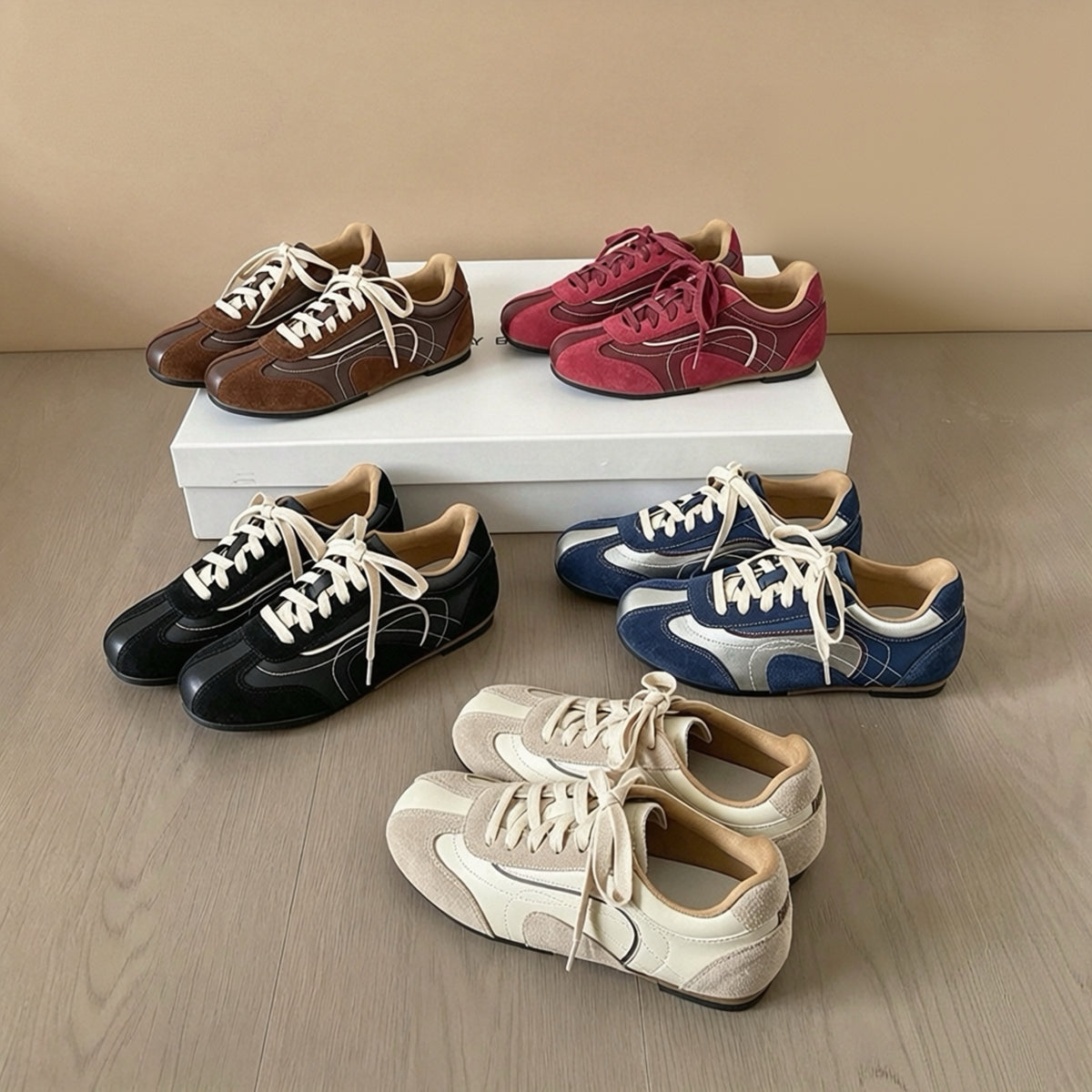 Retro Suede Casual Sneakers — 5 Colors