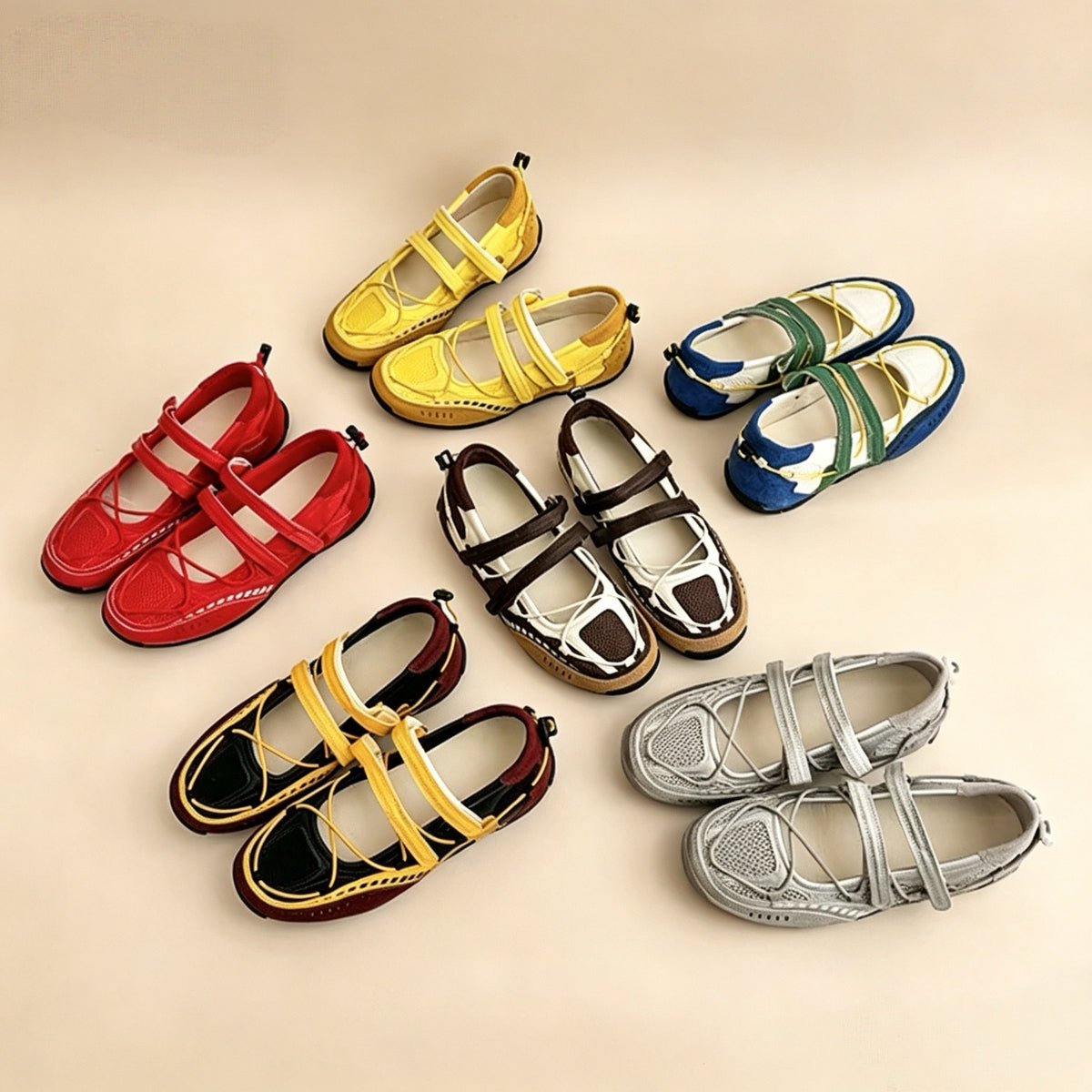 Mary Jane Velcro Sneakers — 6 Colors