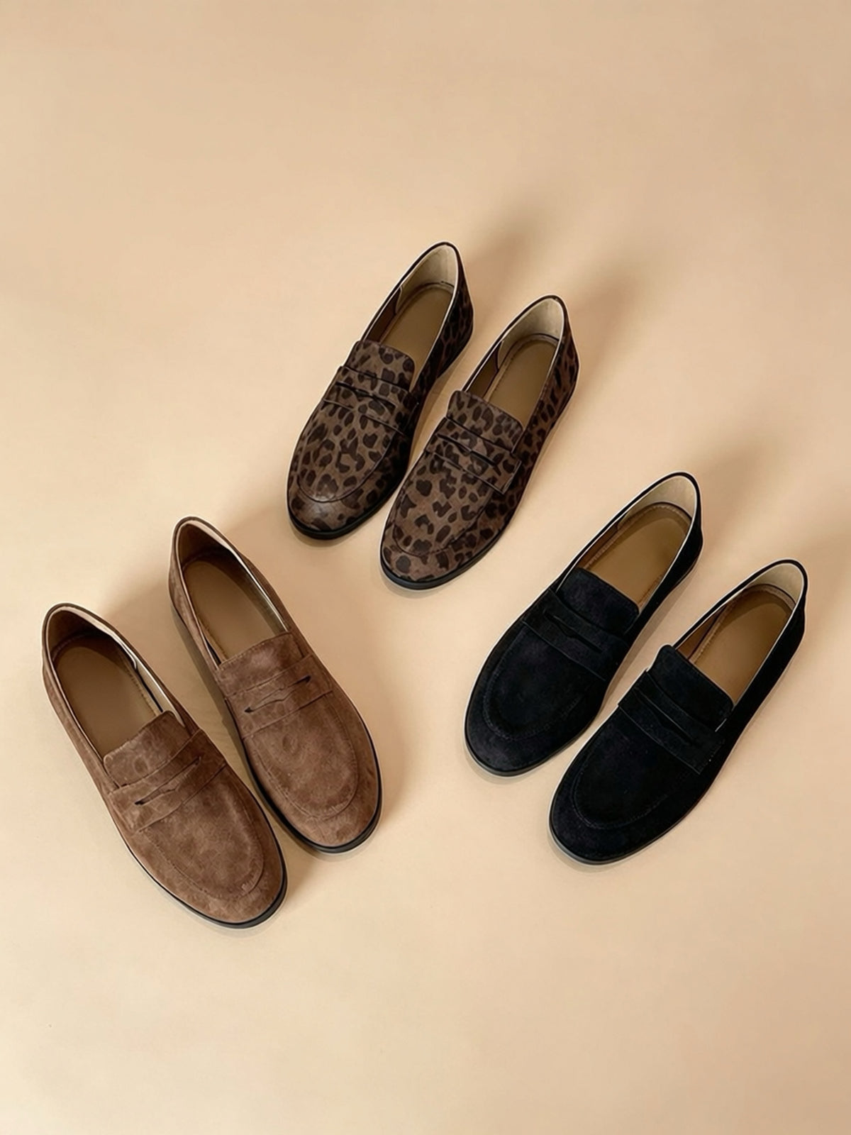Suede Loafers — 3 Colors